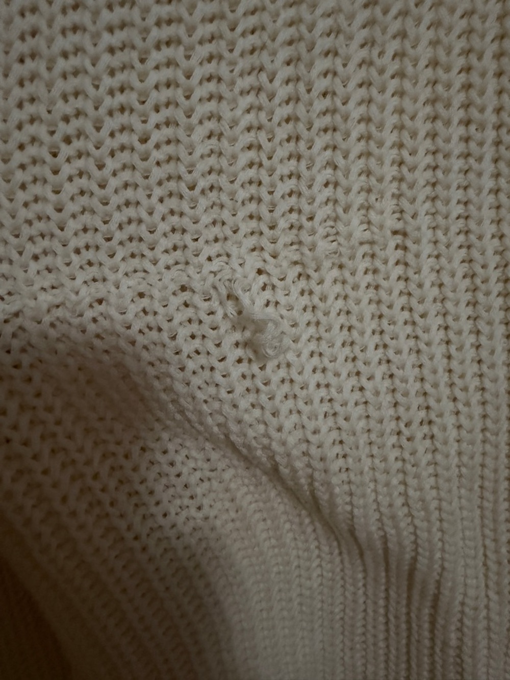 Free People Cream Off-Shoulder Ribbed Sweater - Picture 5 of 7